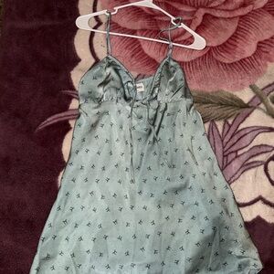 Floral Satin Slip Dress